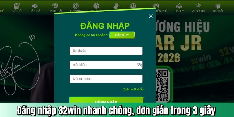 Đăng nhập 32WIN bằng cách nào?