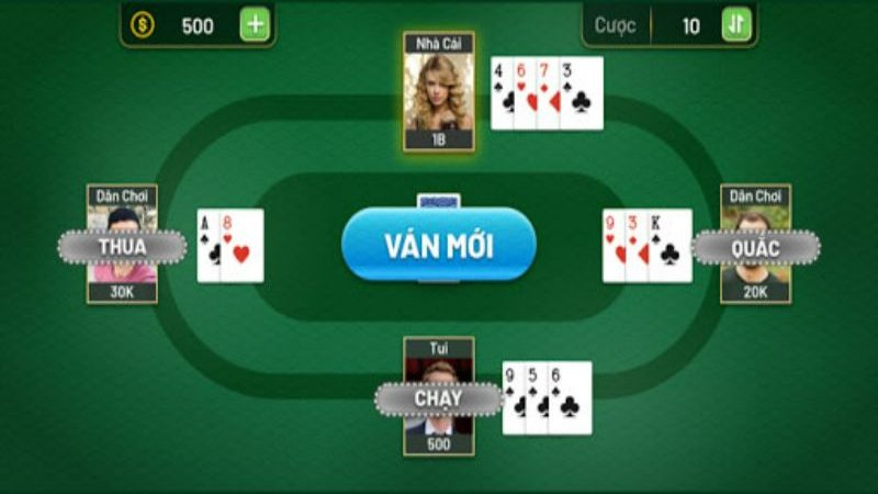 Diễn biến chung về một ván bài xì dách
